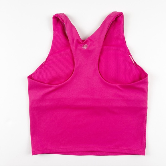 Athleta Girl Tulip Pink Long Distance Bra Large 12 - Picture 2 of 5